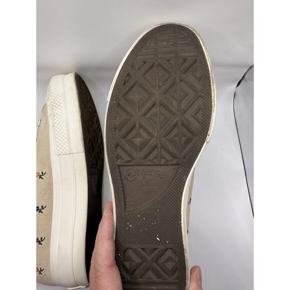 Converse All Star Lift Platform High Embroidered Roses Size 8.5 Shoes Hi Top - Picture 13 of 14